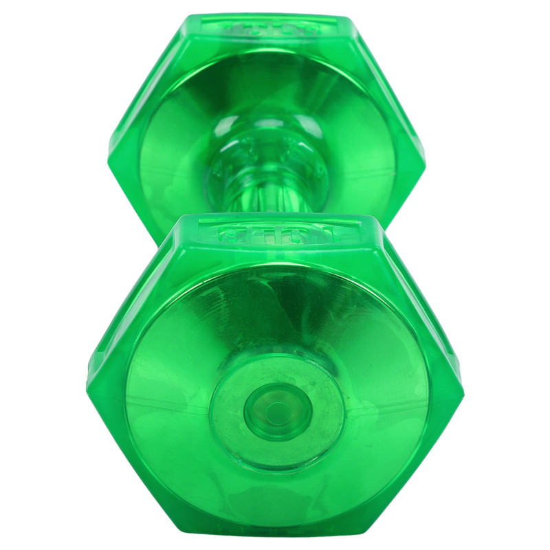 Гантель для фітнесу з TPU покриттям Zelart Jelly Urethane Coated Dumbbells TA-2946-10LB 1шт 4,5кг салатовий