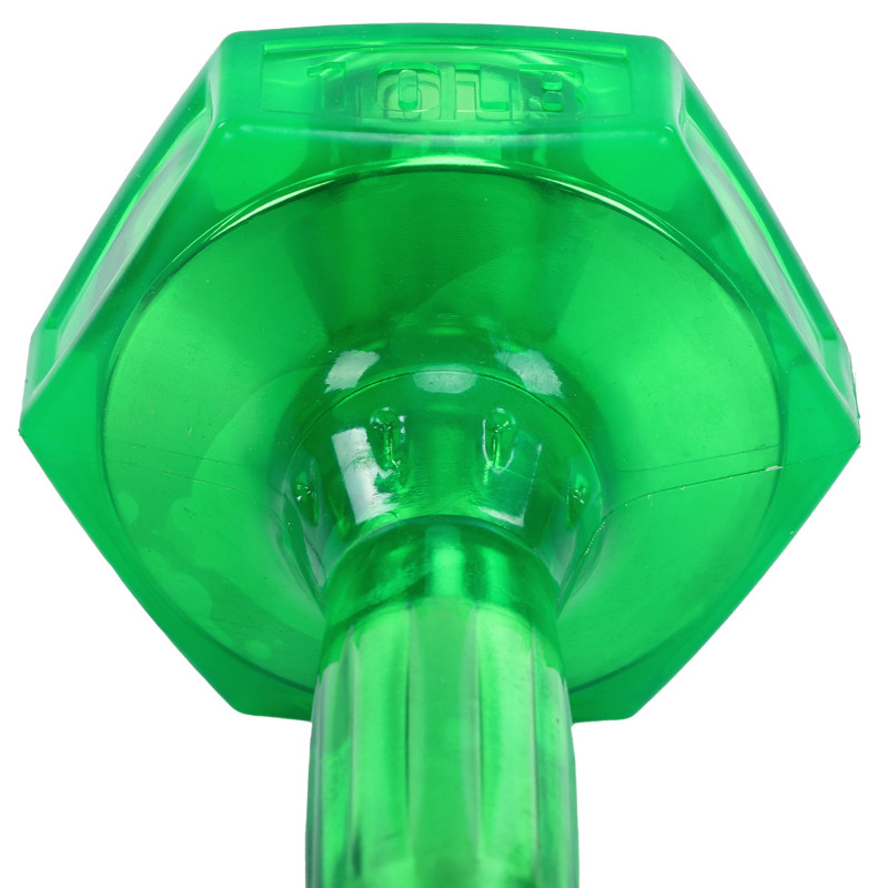 Гантель для фітнесу з TPU покриттям Zelart Jelly Urethane Coated Dumbbells TA-2946-10LB 1шт 4,5кг салатовий