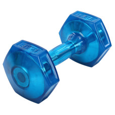 Гантель для фітнесу з TPU покриттям Zelart Jelly Urethane Coated Dumbbells TA-2946-12_5LB 1шт 5,7кг синій
