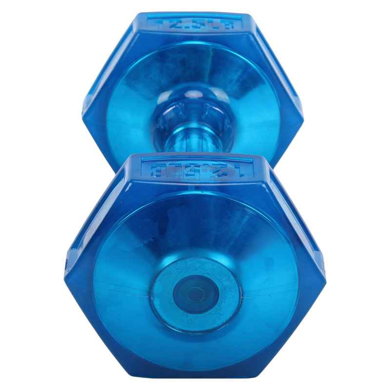 Гантель для фітнесу з TPU покриттям Zelart Jelly Urethane Coated Dumbbells TA-2946-12_5LB 1шт 5,7кг синій