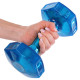 Гантель для фітнесу з TPU покриттям Zelart Jelly Urethane Coated Dumbbells TA-2946-12_5LB 1шт 5,7кг синій