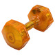 Гантель для фітнесу з TPU покриттям Zelart Jelly Urethane Coated Dumbbells TA-2946-15LB 1шт 6,8кг помаранчевий