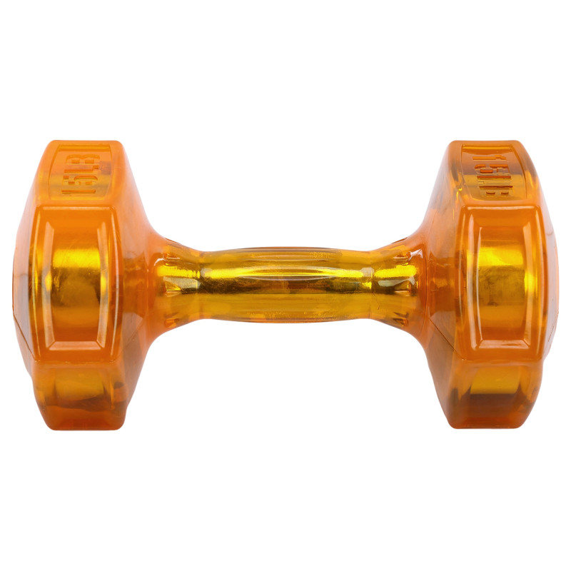 Гантель для фітнесу з TPU покриттям Zelart Jelly Urethane Coated Dumbbells TA-2946-15LB 1шт 6,8кг помаранчевий