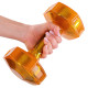 Гантель для фітнесу з TPU покриттям Zelart Jelly Urethane Coated Dumbbells TA-2946-15LB 1шт 6,8кг помаранчевий