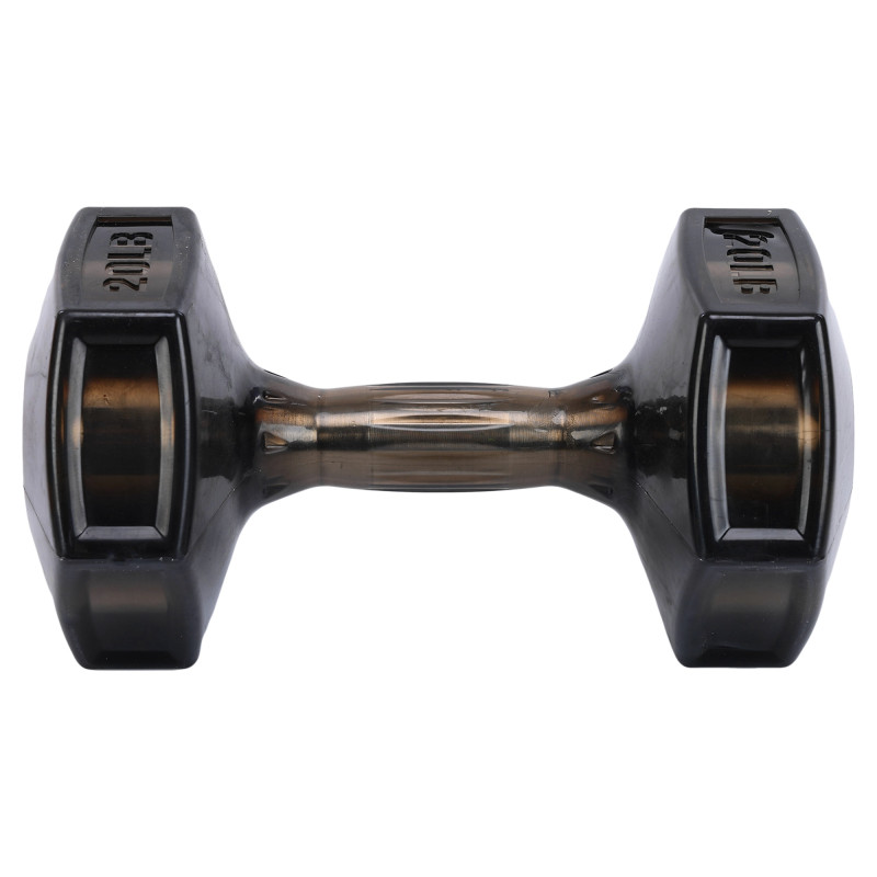 Гантель для фітнесу з TPU покриттям Zelart Jelly Urethane Coated Dumbbells TA-2946-20LB 1шт 9кг чорний