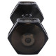 Гантель для фітнесу з TPU покриттям Zelart Jelly Urethane Coated Dumbbells TA-2946-20LB 1шт 9кг чорний