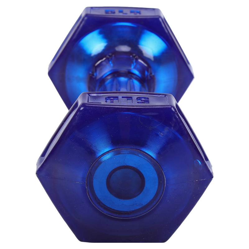 Гантель для фітнесу з TPU покриттям Zelart Jelly Urethane Coated Dumbbells TA-2946-5LB 1шт 2,3кг фіолетовий