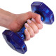 Гантель для фітнесу з TPU покриттям Zelart Jelly Urethane Coated Dumbbells TA-2946-5LB 1шт 2,3кг фіолетовий