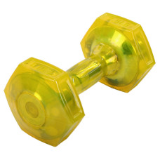 Гантель для фітнесу з TPU покриттям Zelart Jelly Urethane Coated Dumbbells TA-2946-7_5LB 1шт 3,4кг жовтий