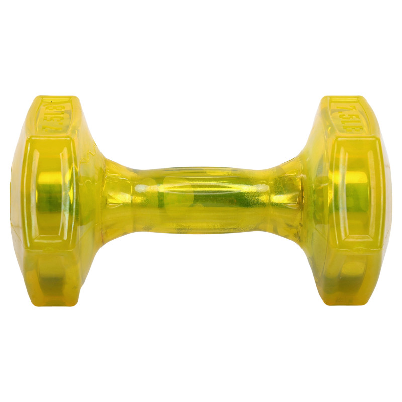 Гантель для фітнесу з TPU покриттям Zelart Jelly Urethane Coated Dumbbells TA-2946-7_5LB 1шт 3,4кг жовтий