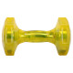 Гантель для фітнесу з TPU покриттям Zelart Jelly Urethane Coated Dumbbells TA-2946-7_5LB 1шт 3,4кг жовтий