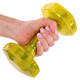 Гантель для фітнесу з TPU покриттям Zelart Jelly Urethane Coated Dumbbells TA-2946-7_5LB 1шт 3,4кг жовтий