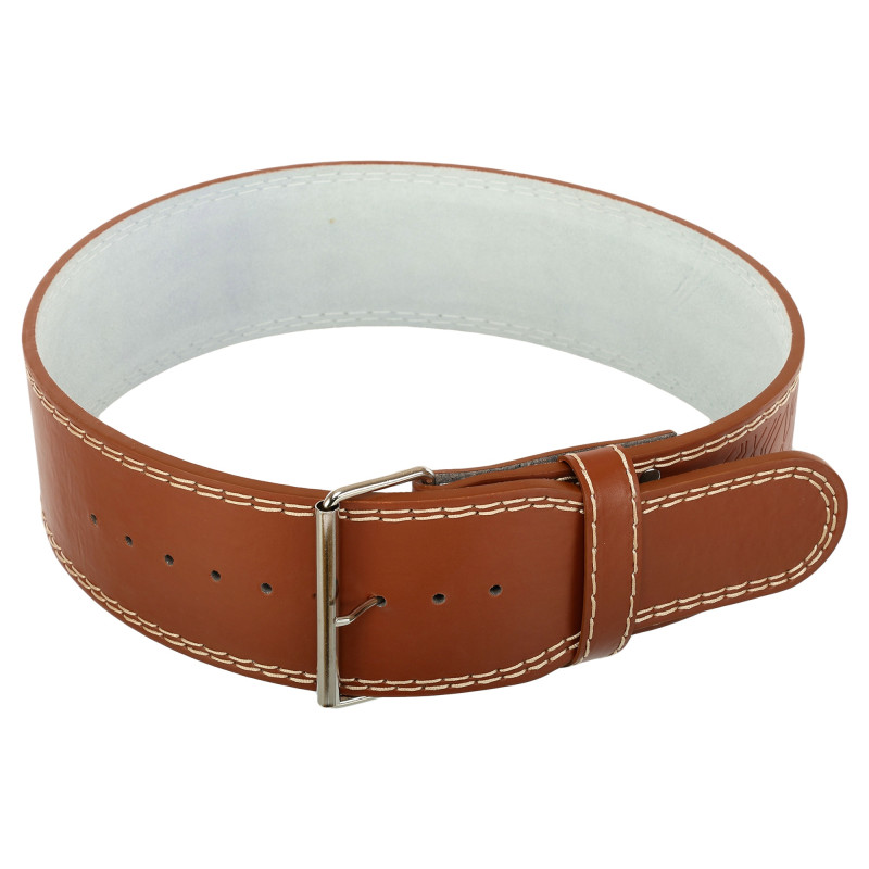 Пояс для пауерліфтингу шкіряний MDbuddy TA-3088 Weightlifting Belt ширина 10см розмір-S-L коричневий