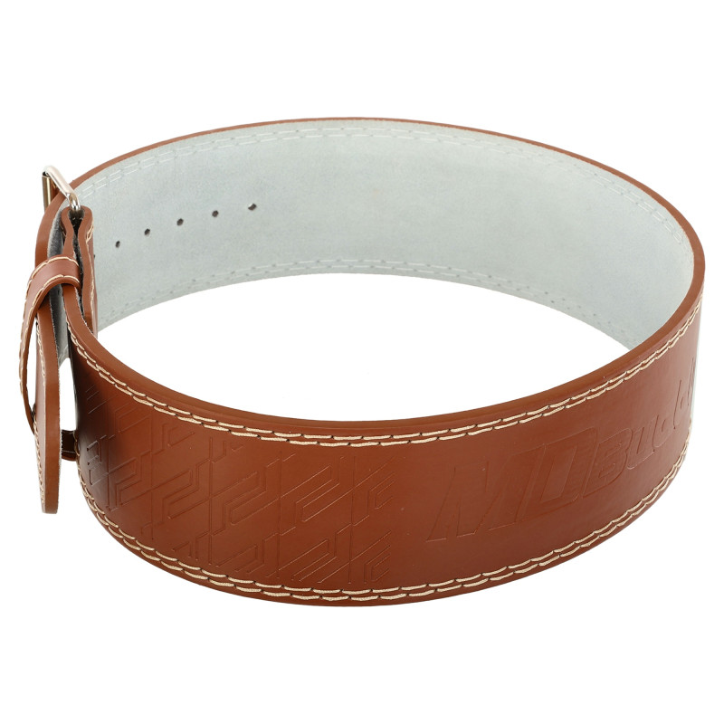 Пояс для пауерліфтингу шкіряний MDbuddy TA-3088 Weightlifting Belt ширина 10см розмір-S-L коричневий