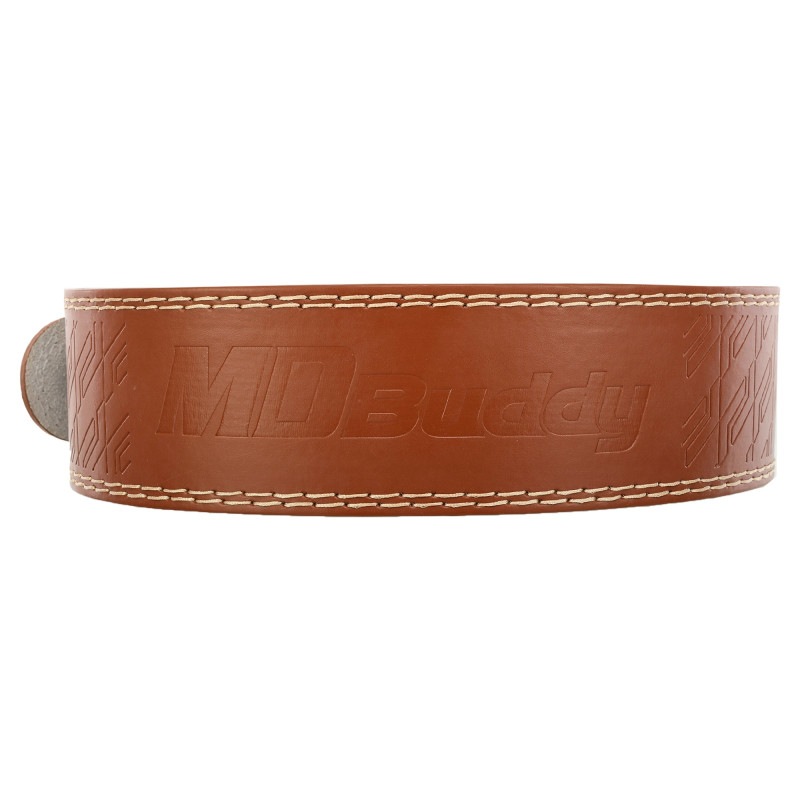 Пояс для пауерліфтингу шкіряний MDbuddy TA-3088 Weightlifting Belt ширина 10см розмір-S-L коричневий