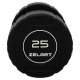 Гантель цільна професійна CPU покриття Zelart TA-3111-25 1шт 25кг чорний