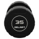 Гантель цільна професійна CPU покриття Zelart TA-3111-35 1шт 35кг чорний