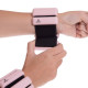Обтяжувачі-браслети для рук ніг з силіконовим покриттям Zelart FITNESS BRACELETS TA-3274 2x0,5кг рожевий