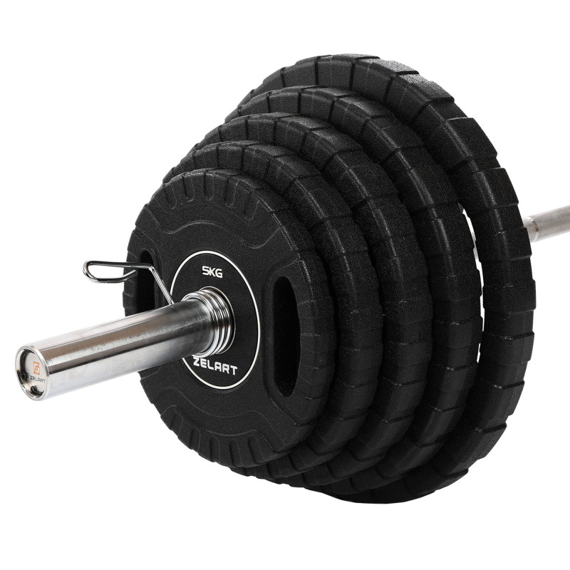 Блини диски CPU покриття 2 Handle металева втулка Zelart TA-3438-10 ø51мм 10кг чорний