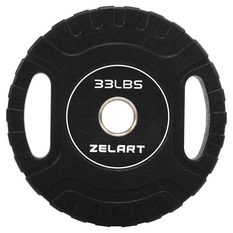 Блини диски CPU покриття 2 Handle металева втулка Zelart TA-3438-15 ø51мм 15кг чорний