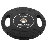 Блини диски CPU покриття 2 Handle металева втулка Zelart TA-3438-25 ø51мм 25кг чорний