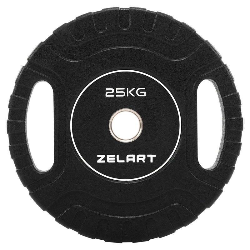 Блини диски CPU покриття 2 Handle металева втулка Zelart TA-3438-25 ø51мм 25кг чорний
