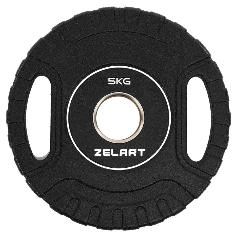 Блини диски CPU покриття 2 Handle металева втулка Zelart TA-3438-5 ø51мм 5кг чорний