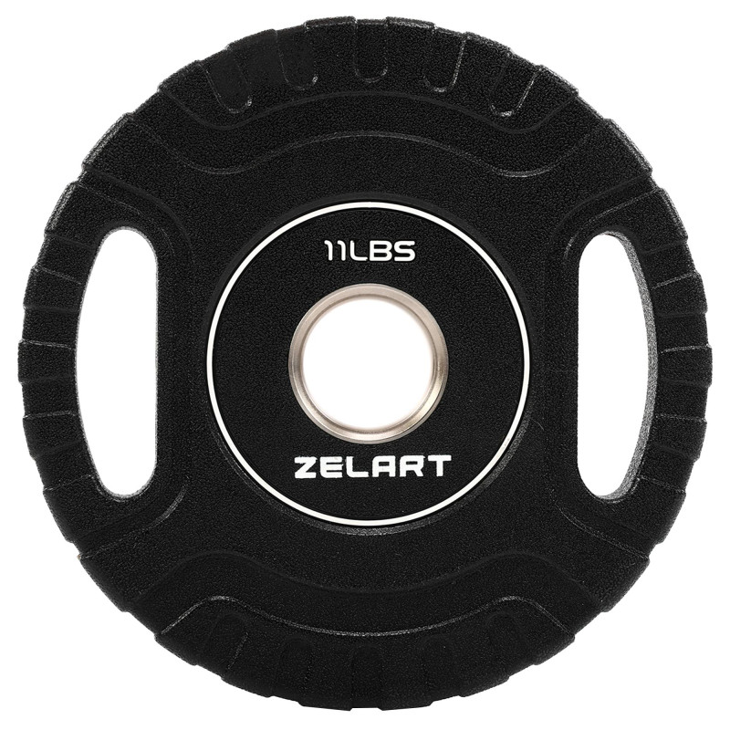Блини диски CPU покриття 2 Handle металева втулка Zelart TA-3438-5 ø51мм 5кг чорний