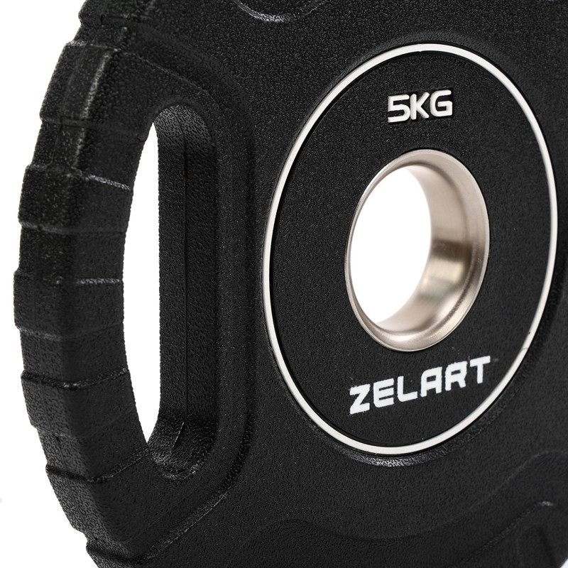 Блини диски CPU покриття 2 Handle металева втулка Zelart TA-3438-5 ø51мм 5кг чорний