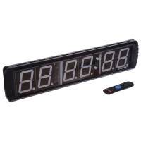 Таймер спортивний інтервальний для залу з пультом GYM TIMER Zelart TA-3649 73x15,5x4см чорний