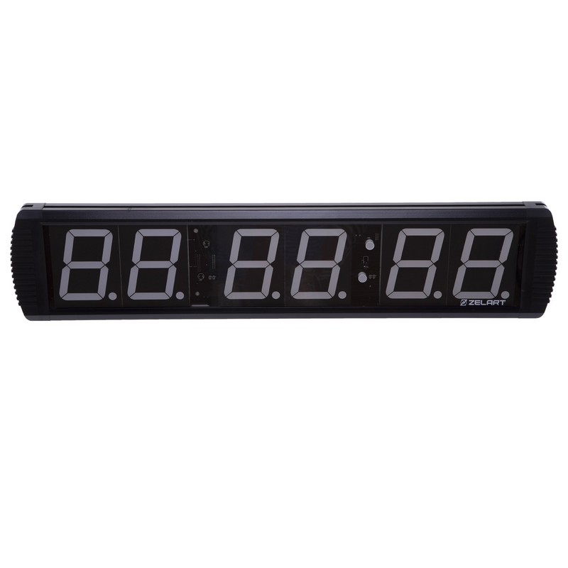 Таймер спортивний інтервальний для залу з пультом GYM TIMER Zelart TA-3649 73x15,5x4см чорний