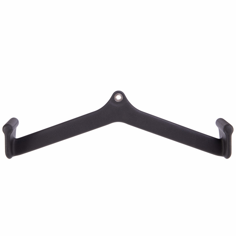 Рукоятка для тяги із середнім хватом Mide Grip нековзне покриття LINUO FITNESS TA-3700-50 61см чорний
