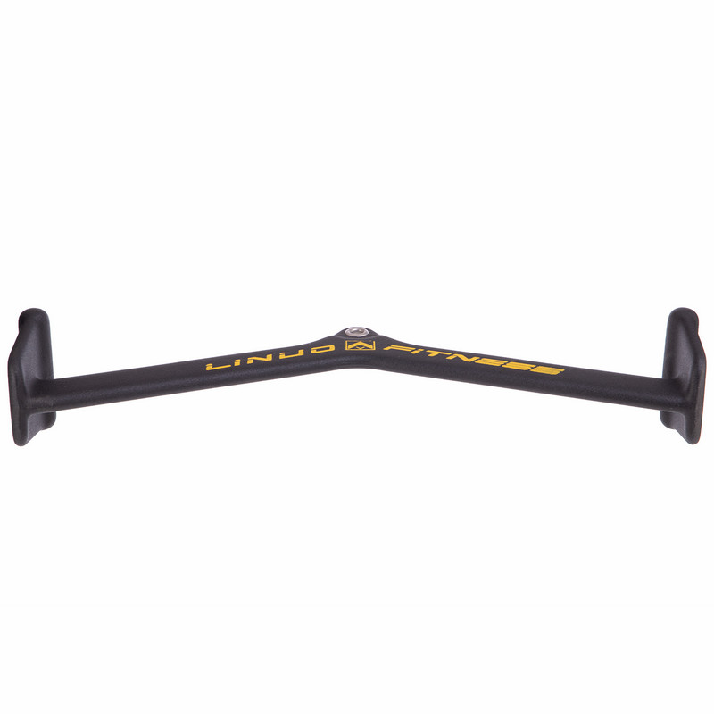 Рукоятка для тяги із середнім хватом Mide Grip нековзне покриття LINUO FITNESS TA-3700-50 61см чорний