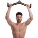 Рукоятка для тяги із середнім хватом Mide Grip нековзне покриття LINUO FITNESS TA-3700-50 61см чорний
