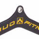Рукоятка для тяги із середнім хватом Mide Grip нековзне покриття LINUO FITNESS TA-3700-56 54см чорний