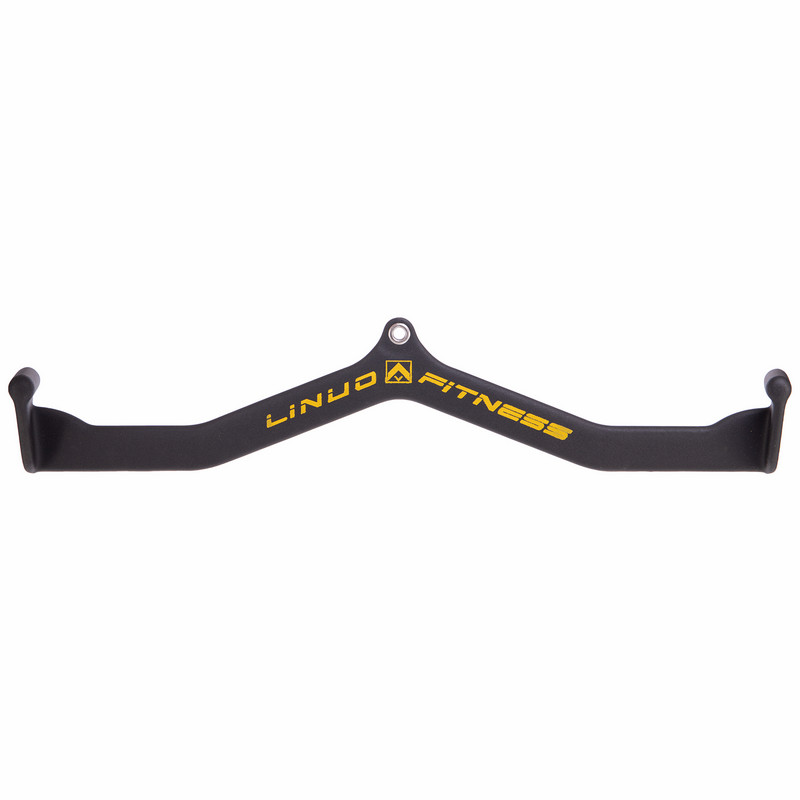 Рукоятка для тяги з широким хватом Wide Grip нековзне покриття LINUO FITNESS TA-3700-74 80см чорний
