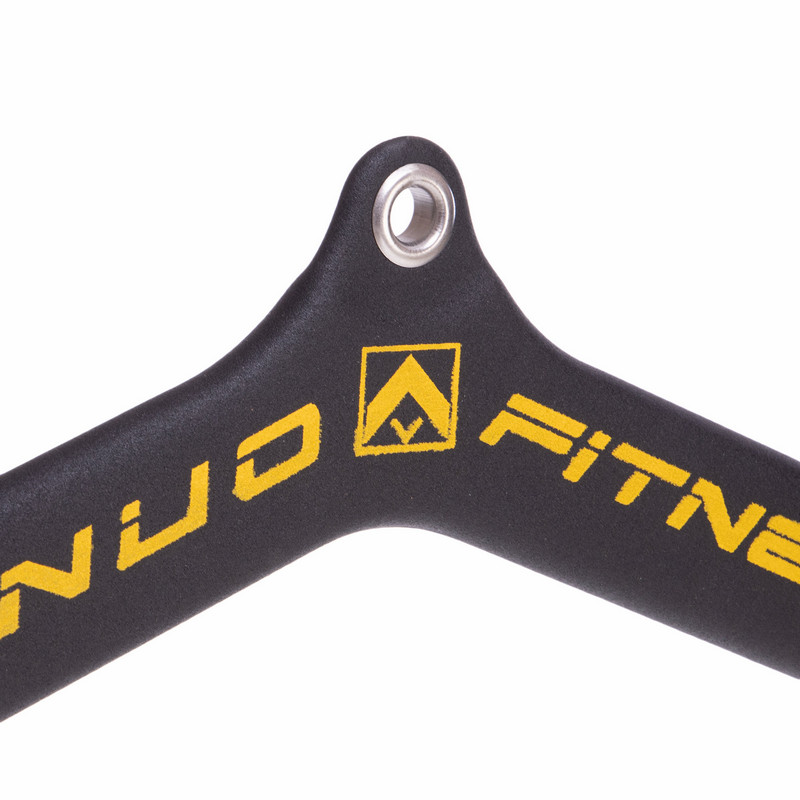 Рукоятка для тяги з широким хватом Wide Grip нековзне покриття LINUO FITNESS TA-3700-74 80см чорний