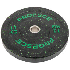 Бамперні диски із структурної гуми Bumper Plates Record TA-4782-10 51мм 10кг чорний-зелений