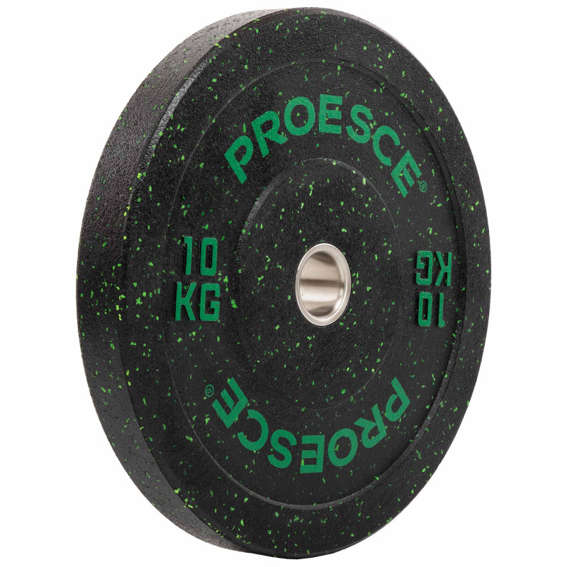 Бамперні диски із структурної гуми Bumper Plates Record TA-4782-10 51мм 10кг чорний-зелений