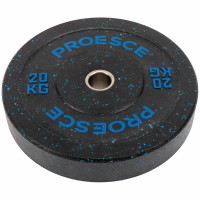 Бамперні диски із структурної гуми Bumper Plates Record TA-4782-20 51мм 20кг чорний-синій