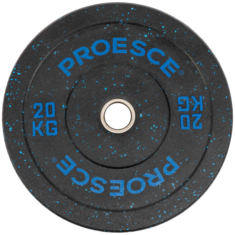 Бамперні диски із структурної гуми Bumper Plates Record TA-4782-20 51мм 20кг чорний-синій