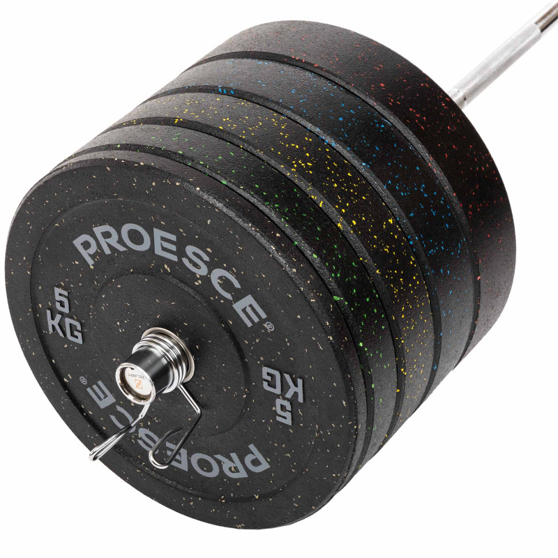 Бамперні диски із структурної гуми Bumper Plates Record TA-4782-20 51мм 20кг чорний-синій
