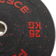 Бамперні диски із структурної гуми Bumper Plates Record TA-4782-25 51мм 25кг чорний-червоний