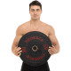 Бамперні диски із структурної гуми Bumper Plates Record TA-4782-25 51мм 25кг чорний-червоний