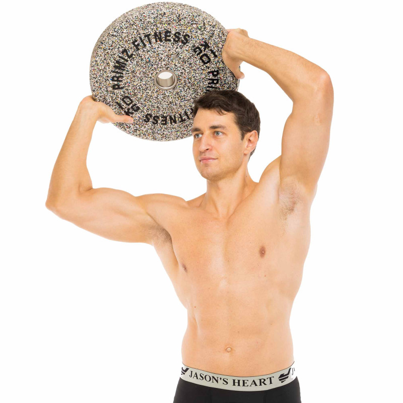 Бамперні диски із структурної гуми Bumper Plates Record TA-4787-10 51мм 10кг сірий