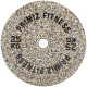 Бамперні диски із структурної гуми Bumper Plates Record TA-4787-25 51мм 25кг сірий