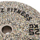 Бамперні диски із структурної гуми Bumper Plates Record TA-4787-25 51мм 25кг сірий