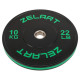Бамперні диски гумові Bumper Plates Zelart TA-4790-10 51мм 10кг чорний-зелений