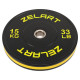 Бамперні диски гумові Bumper Plates Zelart TA-4790-15 51мм 15кг чорний-жовтий
