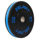 Бамперні диски гумові Bumper Plates Zelart TA-4790-20 51мм 20кг чорний-синій